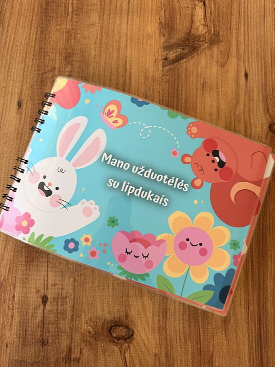 🌸 Mano užduotėlės su daugkartiniais lipdukais