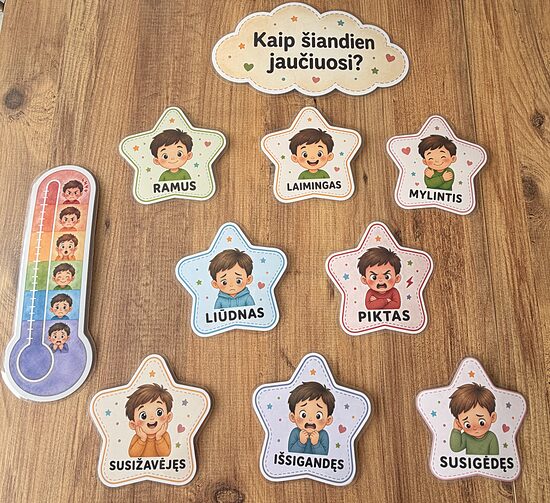 Emocijų kampelis „Kaip šiandien jaučiuosi?“