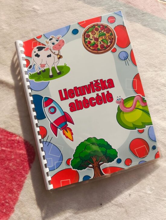 Lavinamoji knygelė “Lietuviška abėcėlė” su daugkartiniais lipdukais